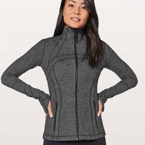 Lululemon Define Jacket Herringbone Full Zip Thumbholes Size 6